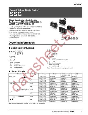 SSG-5H datasheet  